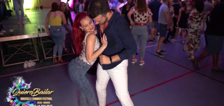 Victor & Sunsire dancing Bachata @ Quiero Bailar Brussels Summer Festival - 12 July 2019